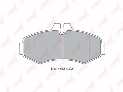 Комплект тормозных колодок, дисковый тормоз LYNXauto купить