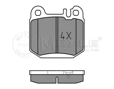 Комплект тормозных колодок, дисковый тормоз PLATINUM PAD MEYLE купить
