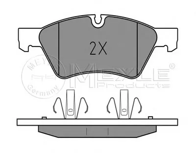 Комплект тормозных колодок, дисковый тормоз PLATINUM PAD MEYLE купить