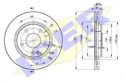 Тормозной диск ICER купить