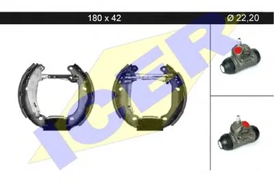 Комплект тормозных колодок ICER купить