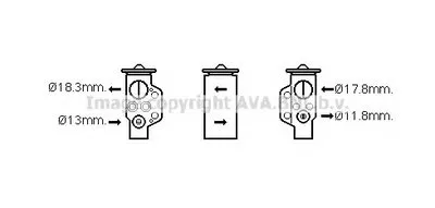 Расширительный клапан, кондиционер AVA QUALITY COOLING купить