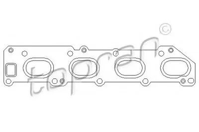 Прокладка, впускной коллектор TOPRAN купить