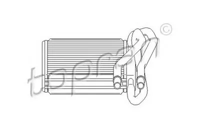 Теплообменник, отопление салона TOPRAN купить