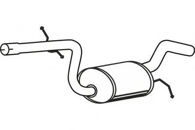 Средний глушитель выхлопных газов FENNO купить