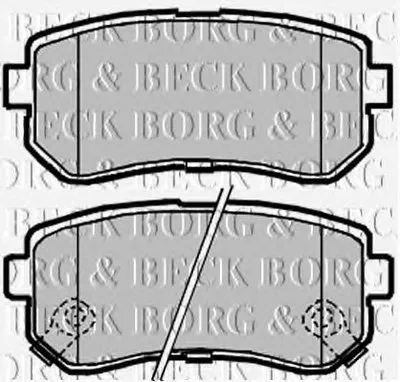 Комплект тормозных колодок, дисковый тормоз BORG & BECK купить