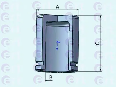 Поршень, корпус скобы тормоза ERT купить