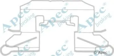 Комплектующие, тормозные колодки APEC braking купить