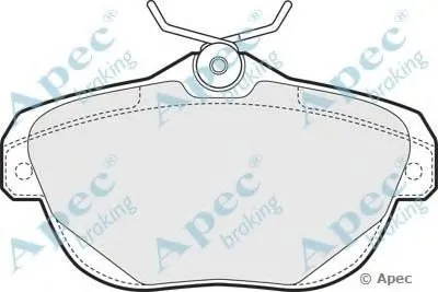 Комплект тормозных колодок, дисковый тормоз APEC braking купить