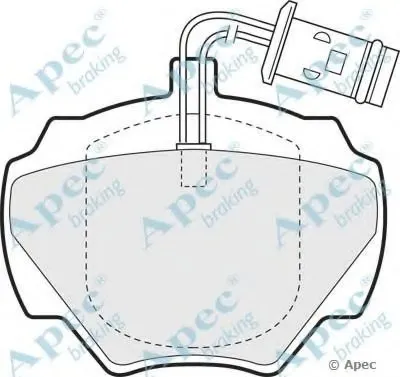 Комплект тормозных колодок, дисковый тормоз APEC braking купить