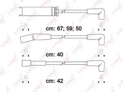 Комплект проводов зажигания LYNXauto купить
