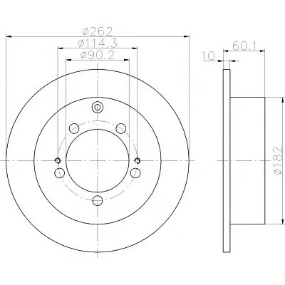 Тормозной диск PRO HELLA PAGID купить