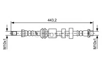 Тормозной шланг BOSCH купить