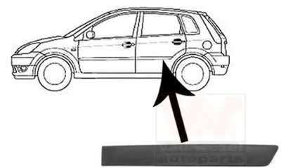 Облицовка / защитная накладка, дверь VAN WEZEL купить
