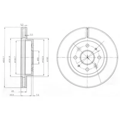 Тормозной диск DELPHI купить