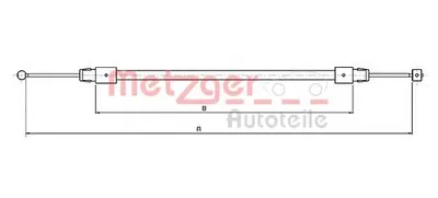 Трос, стояночная тормозная система COFLE METZGER купить