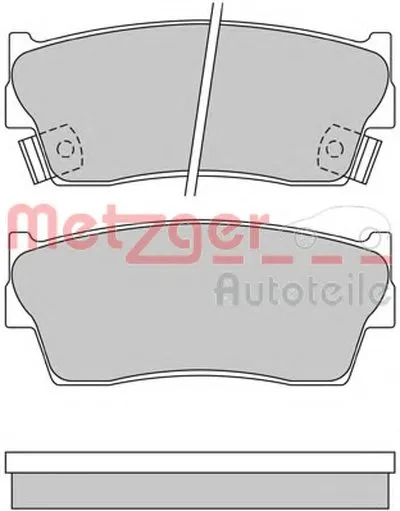 Комплект тормозных колодок, дисковый тормоз METZGER купить