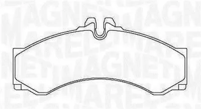 Комплект тормозных колодок, дисковый тормоз MAGNETI MARELLI купить