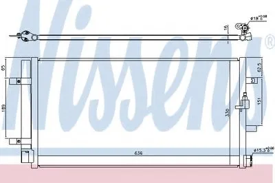 Конденсатор, кондиционер NISSENS купить