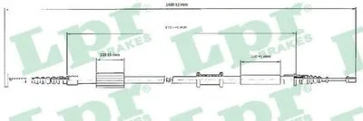 Трос, стояночная тормозная система LPR купить
