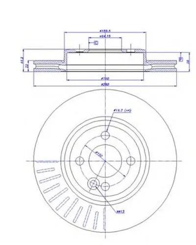 Тормозной диск HC CAR купить