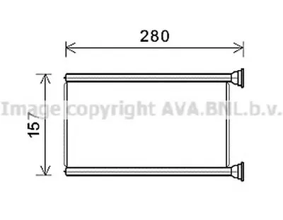 Теплообменник, отопление салона AVA QUALITY COOLING купить