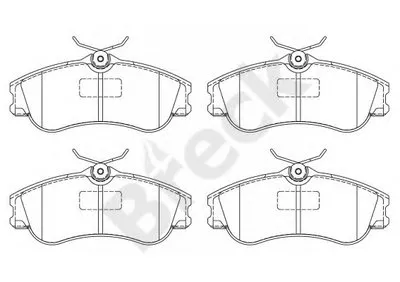 Комплект тормозных колодок, дисковый тормоз BRECK купить
