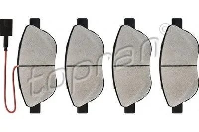 Комплект тормозных колодок, дисковый тормоз TOPRAN купить