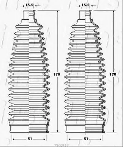 Пыльник, рулевое управление FIRST LINE купить