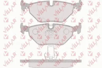 Комплект тормозных колодок, дисковый тормоз VILLAR купить