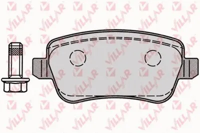 Комплект тормозных колодок, дисковый тормоз VILLAR купить
