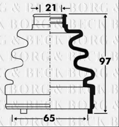 Пыльник, приводной вал BORG & BECK купить