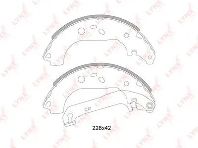 Комплект тормозных колодок LYNXauto купить