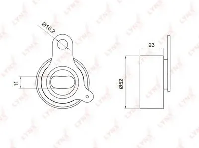 Натяжной ролик, ремень ГРМ LYNXauto купить