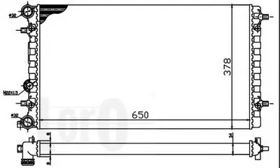 Радиатор, охлаждение двигателя LORO купить