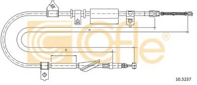 Трос, стояночная тормозная система COFLE купить