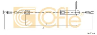 Трос, стояночная тормозная система COFLE купить