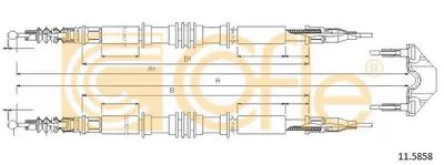 Трос, стояночная тормозная система COFLE купить