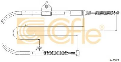 Трос, стояночная тормозная система COFLE купить
