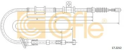 Трос, стояночная тормозная система COFLE купить