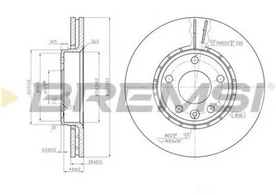 Тормозной диск BREMSI купить