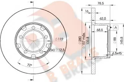 Тормозной диск R BRAKE купить