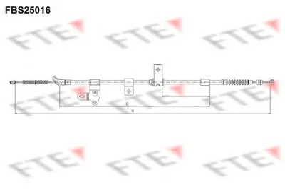 Трос, стояночная тормозная система FTE купить