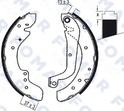 Комплект тормозных колодок FOMAR Friction купить