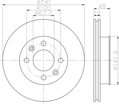 Тормозной диск PRO TEXTAR купить