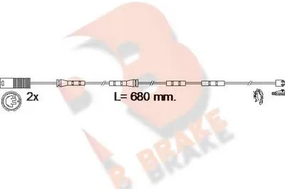 Сигнализатор, износ тормозных колодок R BRAKE купить