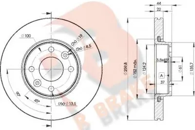 Тормозной диск R BRAKE купить