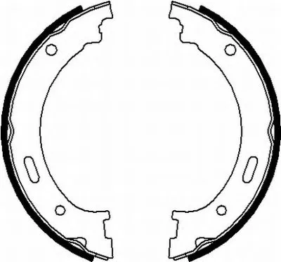 Комплект тормозных колодок, стояночная тормозная система HELLA купить