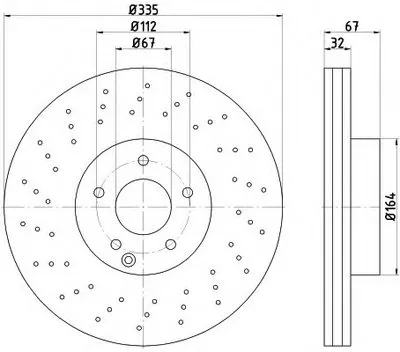 Тормозной диск PRO HELLA купить
