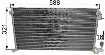 Конденсатор, кондиционер BEHR HELLA SERVICE HELLA купить